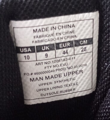 Under Armour Men’s size 9 Cleats ART No. 1206182-011 FTY NO EVU black white s-l400.jpg main image 3