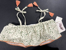 Jessica Simpson Girls Top Swimsuit Size 4T Green 2917