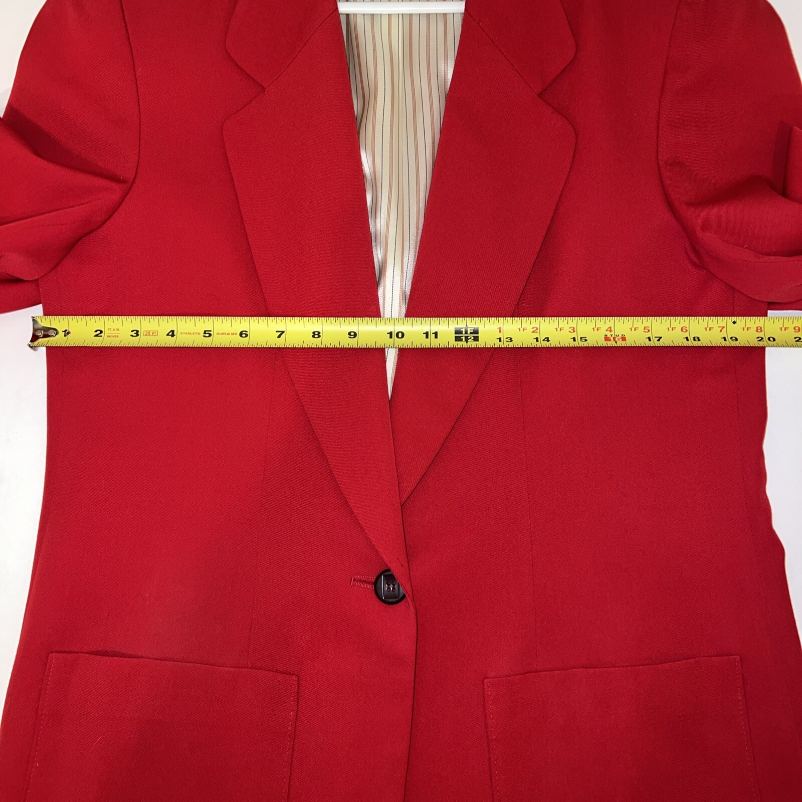 Pendleton Virgin Wool Jacket Red Size 12 Lined Bu… - image 11
