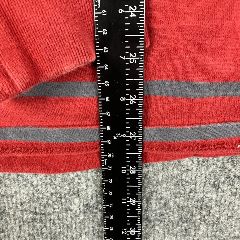 Camisa Timberland Para Hombre Talla L Roja Gris Rayas Algodón Manga Larga Informal Foto 4 de 4