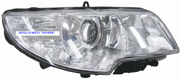 Scheinwerfer Frontscheinwerfer Rechts H7-H3 Mit Elektromotor Skoda Superb 2008-image
