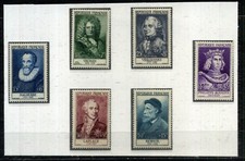 VALEURS DE 1955 DONT SERIE 1027/1032 TIMBRES NEUFS **