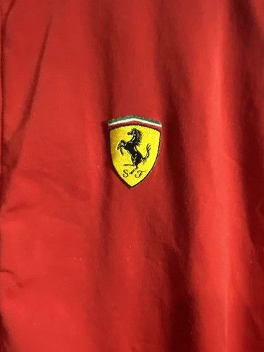 90’s Vintage Puma Scudsria Ferrari Red Track Jacket Size XXL - Picture 2 of 9