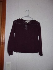 Loft New with Tags Purple Long Sleeve Sweater Size XS Petite