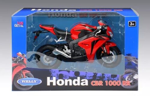 Welly 1:10 Honda CBR1000RR Diecast Motorcycle Bike Model Toy New In Box Red - Picture 4 of 4