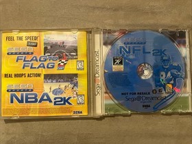Sega Dreamcast Sports Games Lot 2 NFL 2K & NFL QB CLUB 2001