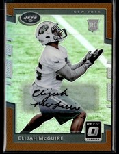 2017 Donruss Optic Elijah McGuire Rookies Autographs Bronze Rookie HSC