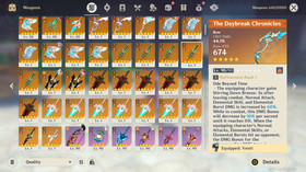 Genshin Impact AR 59 NA - Xiao C6 - Furina C6 - Hu Tao C6 - Venti C6 - Klee C6