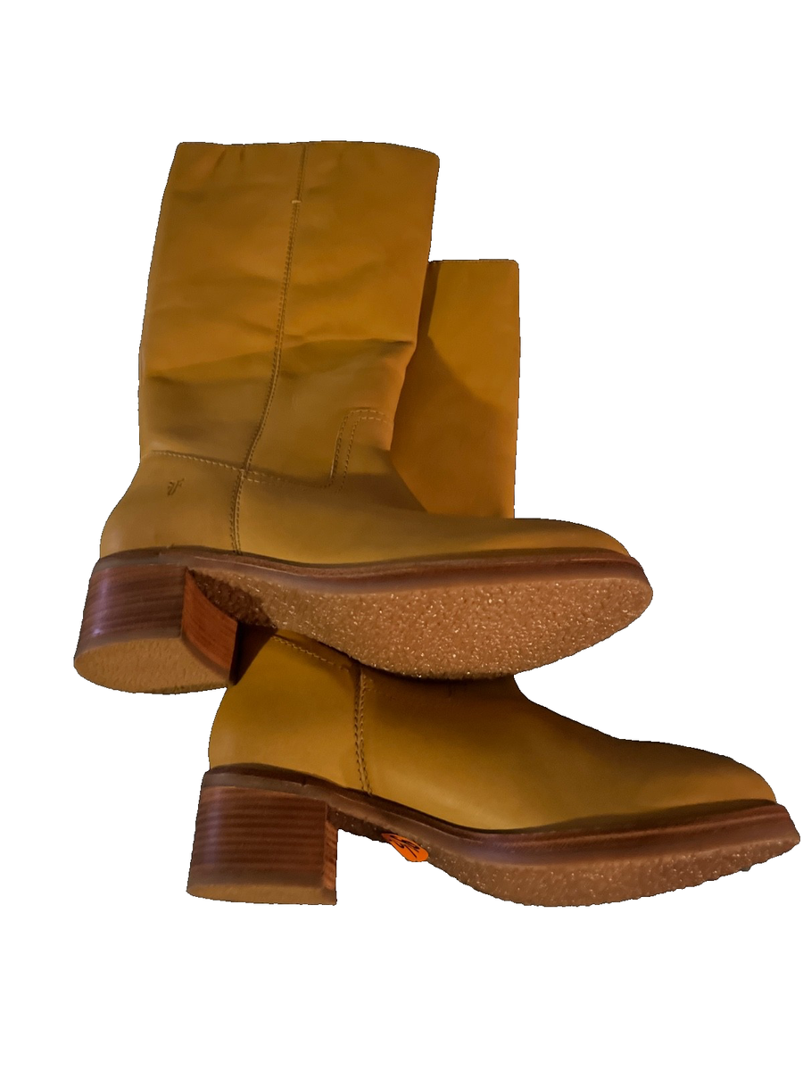 Frye Camryn Tall Pull On Boots in Banana SZ 9.5 Women's FR42040 | eBay