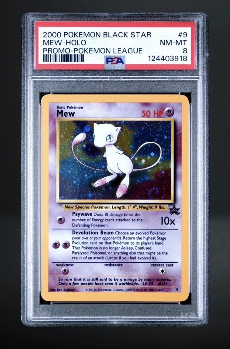 Pokémon TCG Grade 8 Mew Individual Collectible Card Game Cards for
