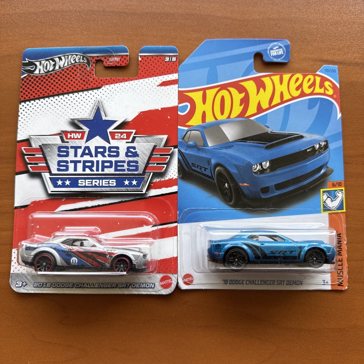 Hot Wheels Dodge Challenger SRT HELLCAT Blue '18 Demon Walmart