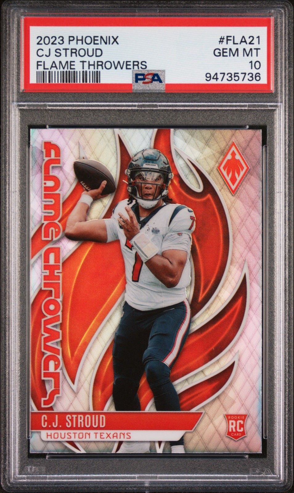 CJ Stroud Panini Phoenix Flame Throwers #FLA21 Base