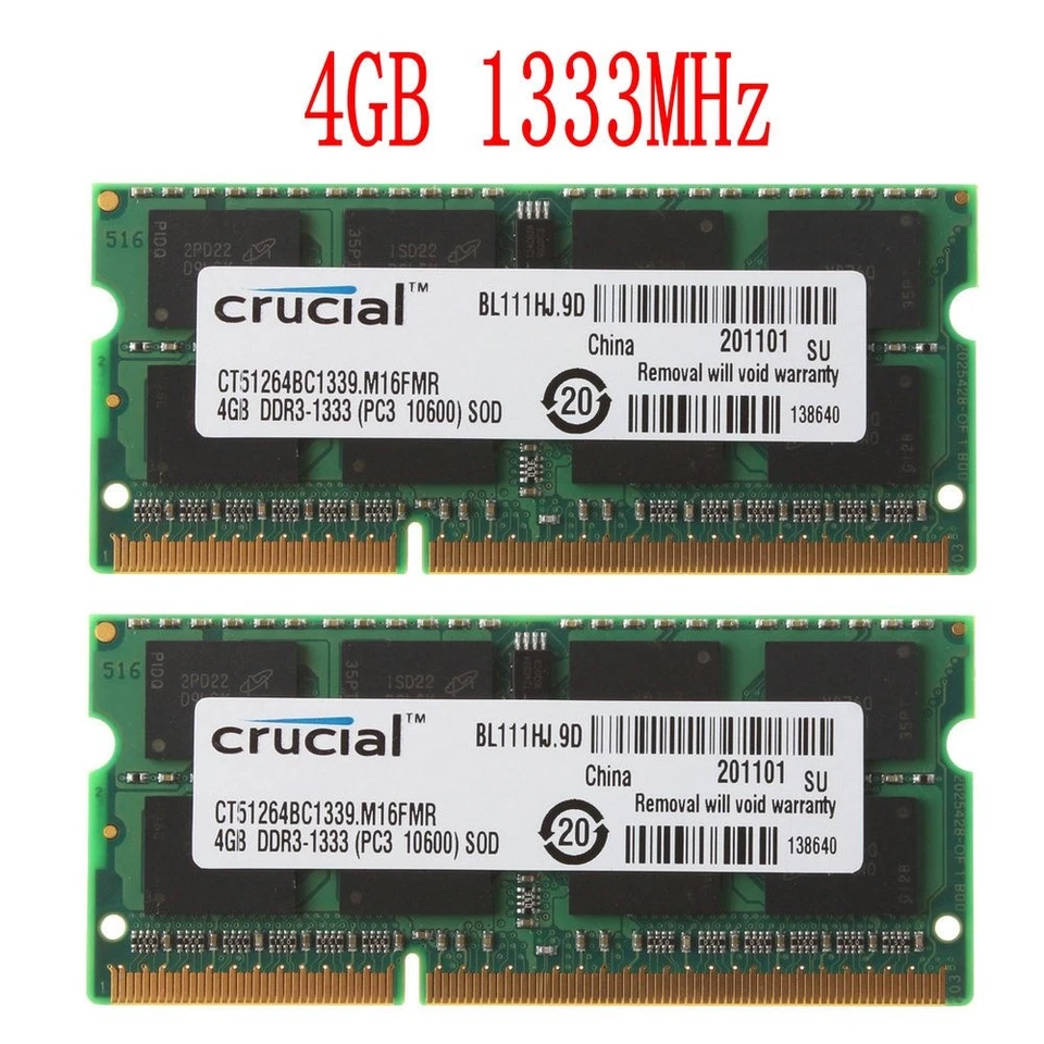 8GB KIT 2x 4GB For Dell Inspiron N5010 N5030 N5110 N7110 Q15R Q17R Laptop Memory - Image 3 of 4