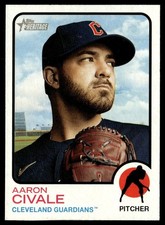 2022 Topps Heritage Aaron Civale Cleveland Guardians #335
