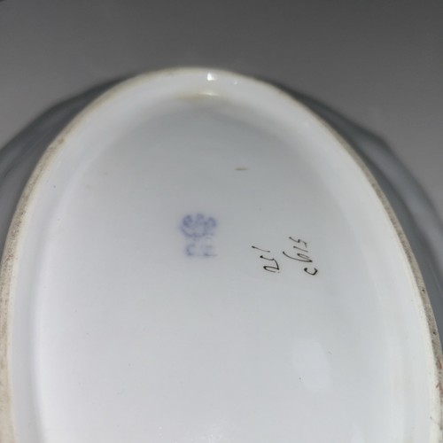 C T Carl Tielsch Altwasser handbemalt floral Servierschale Goldrand - Bild 4 von 4