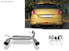 Fox Duplex Sportauspuff Suzuki Swift 4 FZ NZ 1.2l ab 2010 je 100mm doppelwandig