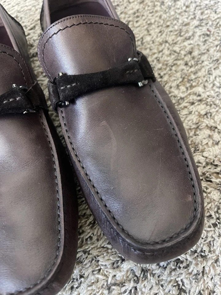 Salvatore Ferragamo GranPrix Gancini Horse Bit Loafers Mens 9.5 EE - Image 3 of 4