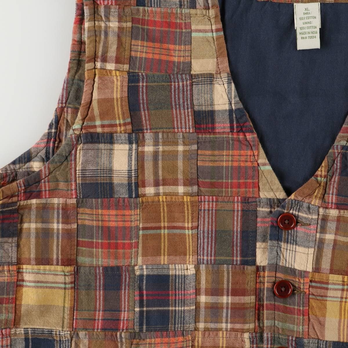 Vintage 2000'S Orvis Check Pattern Patchwork Cott… - image 6