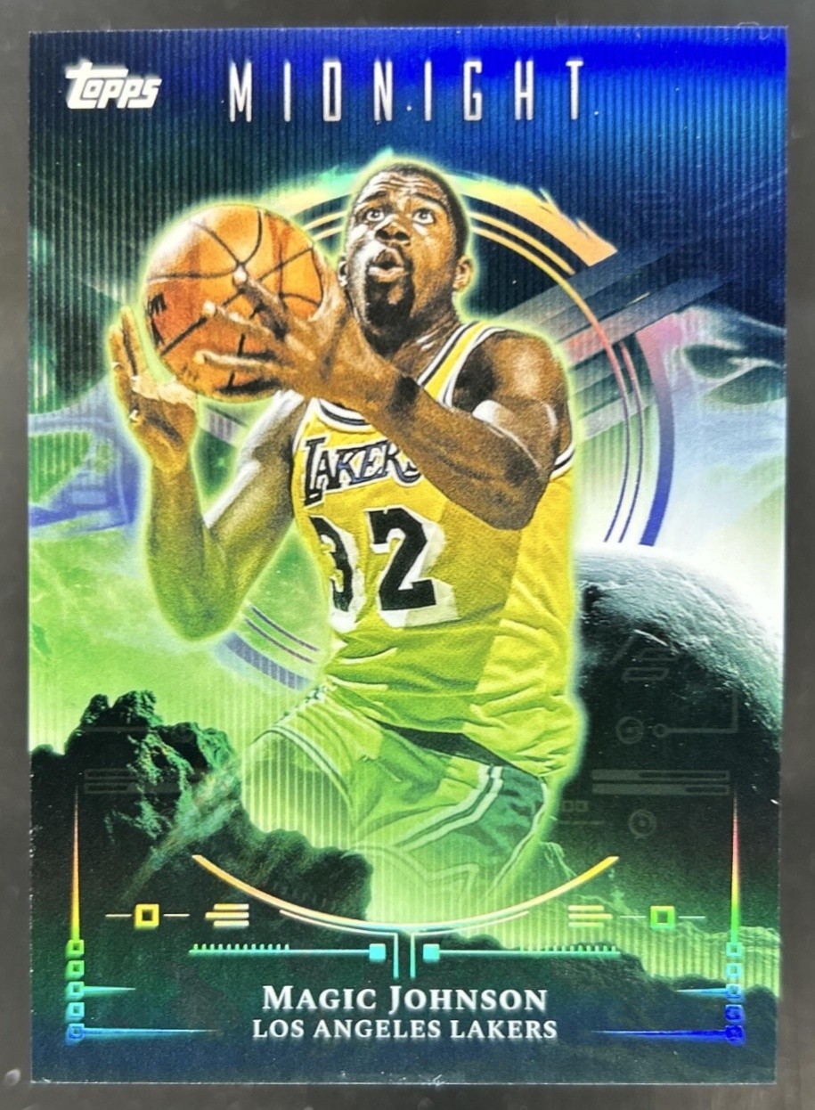 2025-26 Topps Midnight Magic Johnson Night Vision SSP #NV-25 Lakers