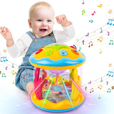 M SANMERSEN Baby Boys Toys 6-12 Months, Babies Ocean Rotating Lights Up Musical