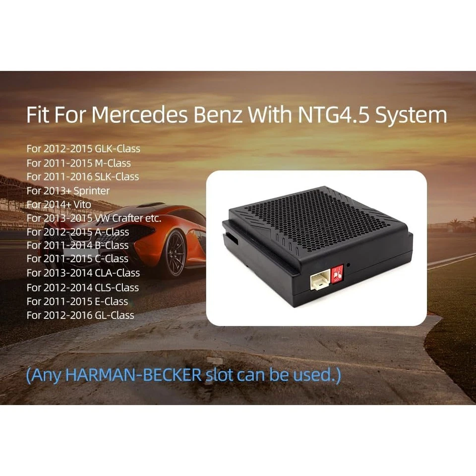 Para Mercedes Benz A/B/C/E/CLA/CLS/SLK/ML NTG4.5 Inalámbrico CarPlay Android Auto Reino Unido Foto 3 de 4