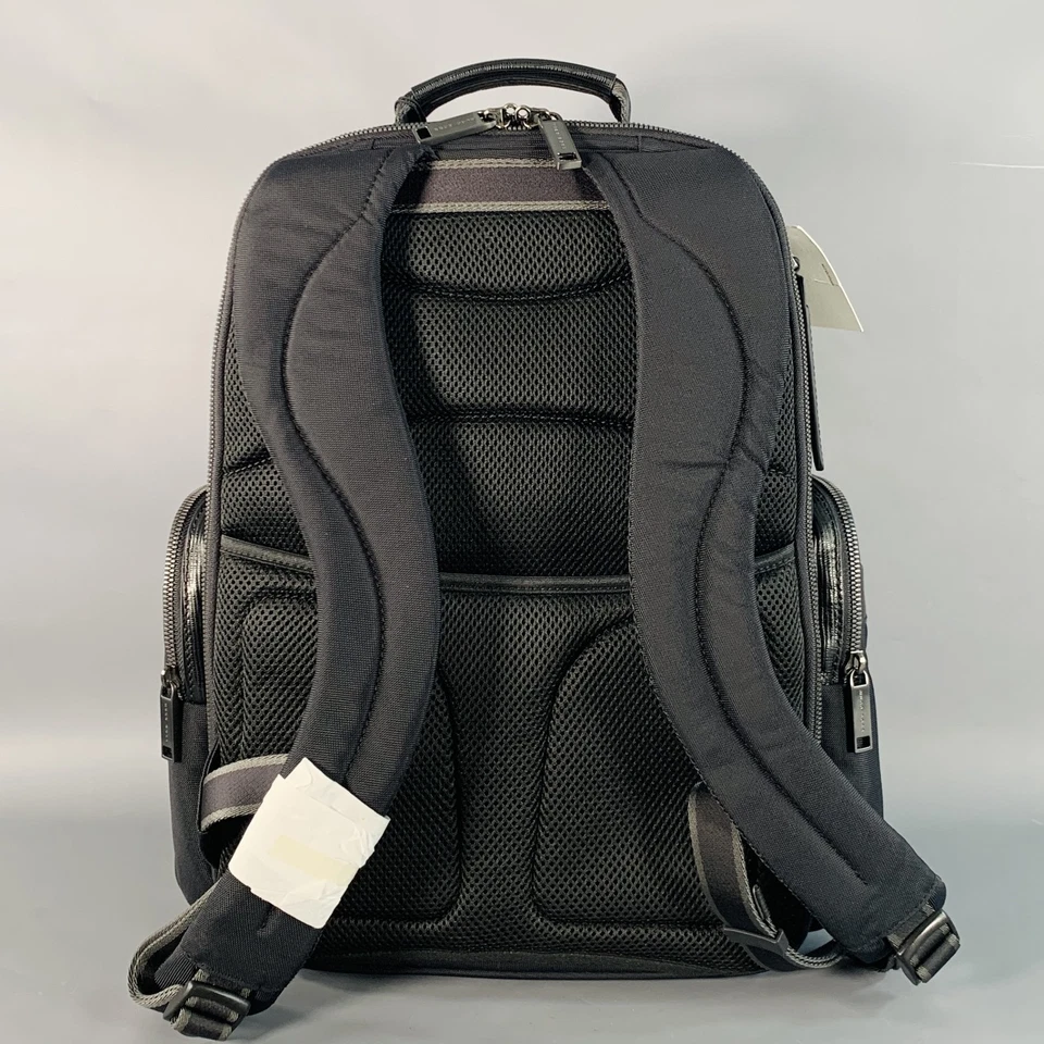 Bolso Mochila de Viaje de Trabajo de Cuero Nailon Negro Hugo Boss Foto 4 de 4