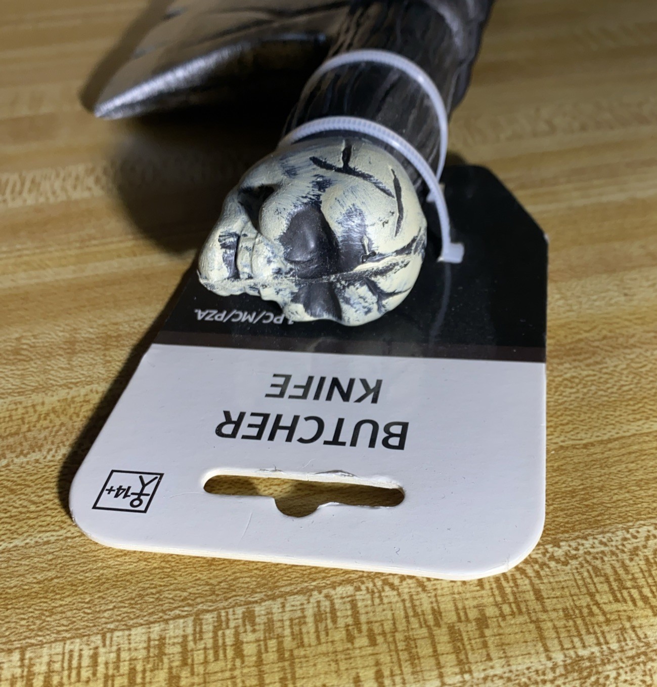 Butcher Foam Toy Meat Cleaver Knife Costume Prop Skull Tipped Handle KBW Global