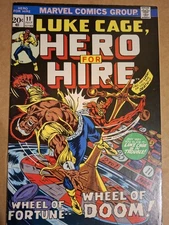 Hero For Hire #11 - FN+ (6.5) - Marvel 1973 - 20 Cents - Luke Cage - Tuska