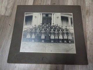 Orig WW1 Real Photo "231st Btn Bombing Class Dec 1916 Seaforth Highlander"