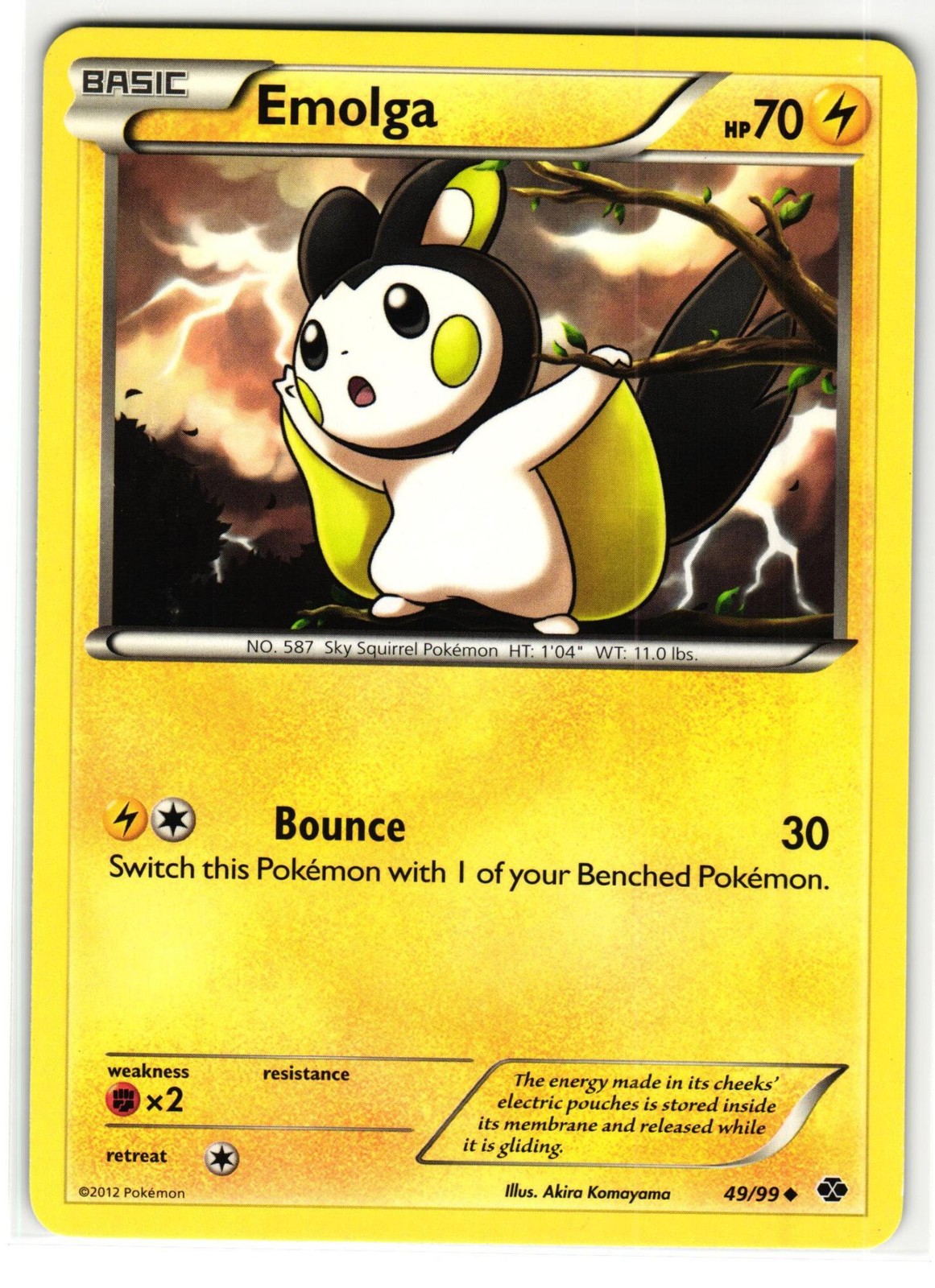 EMOLGA 49/99 NEXT DESTINIES ENGLISH POKEMON TCG