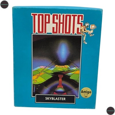 Skyblaster Commodore Amiga Spiel Big Box Topshots 1988 CIB