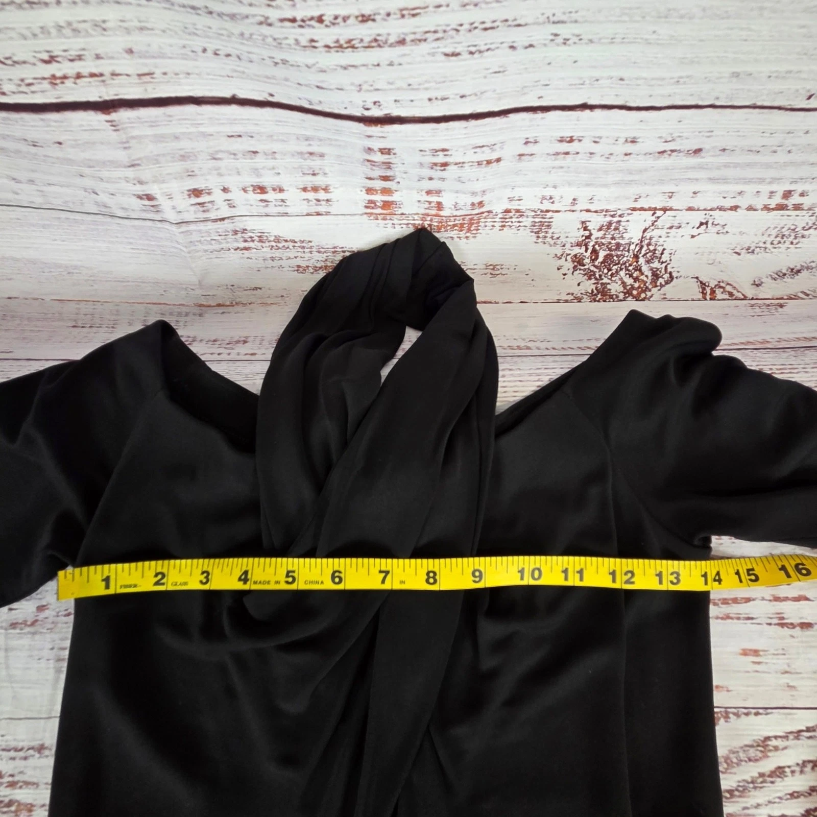 Abito Alexander Wang nero spalle scoperte taglia 4 setoso modellante glam lux party