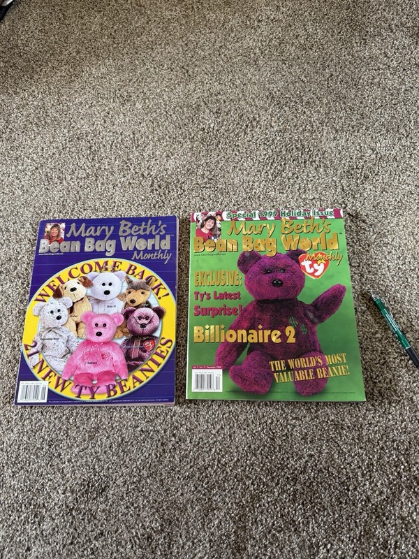 Mary Beth's Bean Bag World Monthly  Two Magazines 1999 & 2000