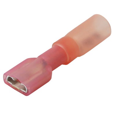 Pacer Group TDE18-250FI-100 Pacer 22-18 AWG Heat Shrink Female Disconnect 100