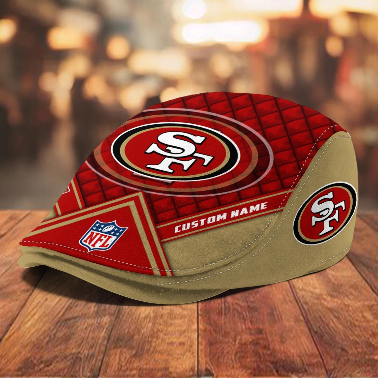 San-Francisco-49ers Jeff Cap football Flat Cap Newsboy Cap Golf Cap For Men Free Ship