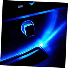 4 PCS Car Interior USB LED Light, Plug-in USB Car Decor Ambient Lighting Blue