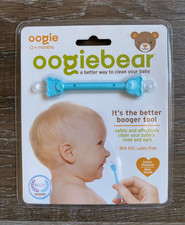 OOGIEBEAR Dual Nasal Booger and Ear Wax Remover for Children 0 Months Blue NEW