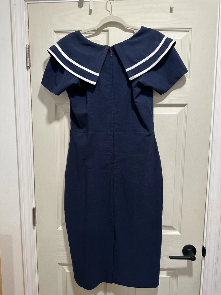 Vestido Marinero Vintage Betty Page by Tatyana Azul XXL Retro Pin Up Rockabilly Años 50 Foto 3 de 4