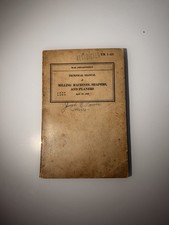 WWII War Department RESTRICTED Technical Manual Machines Shapers Planes 1942