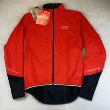 Gore Bike Wear Power 2.0 Windstopper Soft Shell Jacket Mens XL Red Black Cycling