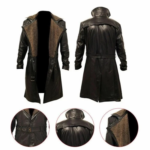 Ryan Gosling 2049 Officer Men's Blade Runner Leather Long Coat - CHRISTMAS SALE video thumbnail