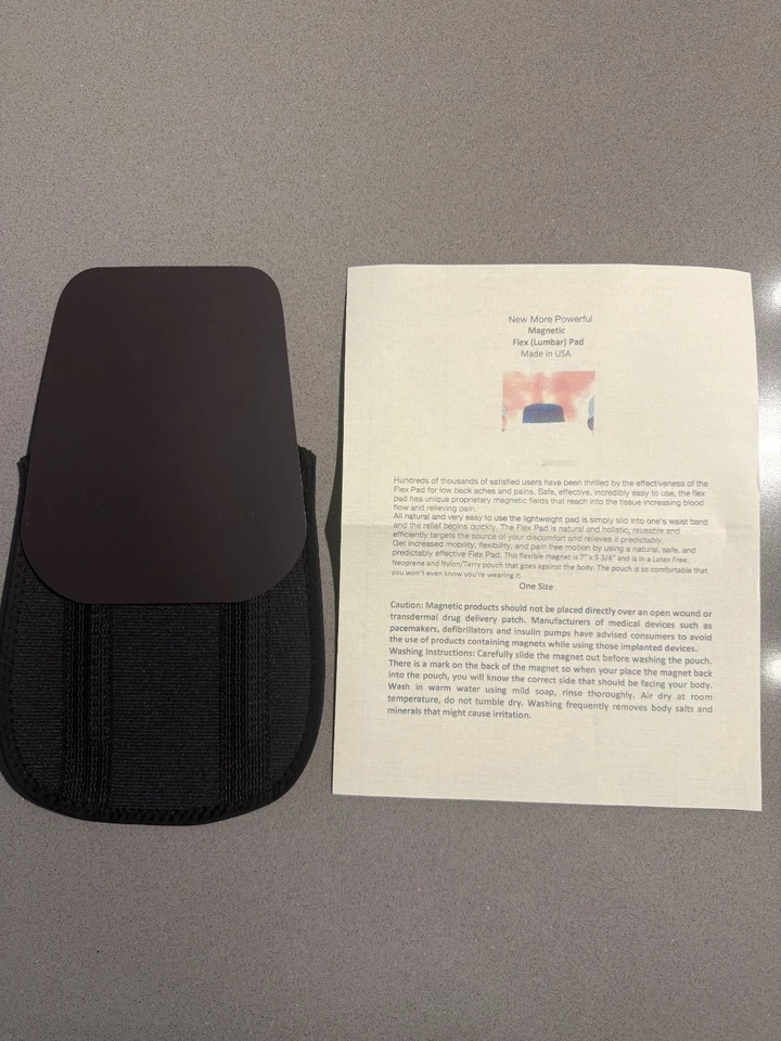 Almohadilla flexible magnética médica imanes alivio del dolor de espalda músculo anteriormente BIOflex Foto 2 de 4