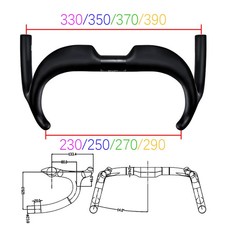 TT Fixed Gear Bike Track Road Bicycle Cycling Carbon Handlebar UD Matt 31.8MM