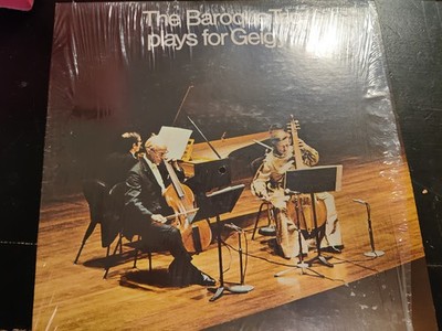 THE BAROQUE TRIO PLAYS FOR GEIGY AUGUST WENZINGER ROBERT JOHANN SCHENK LP