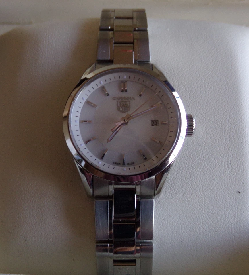 TAG Heuer WV1415 Carrera esfera madreperla - ¡Estado excepcional! Foto 4 de 4