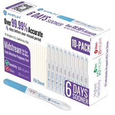 AMPLIM HCG Early Detection Pregnancy Test Bulk Stick – 6-Days Sooner Extra Se...