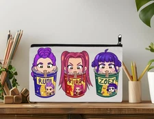 KPop Demon Hunters Back To School Personalized Pencil Bag Travel Bag Make Up Bag