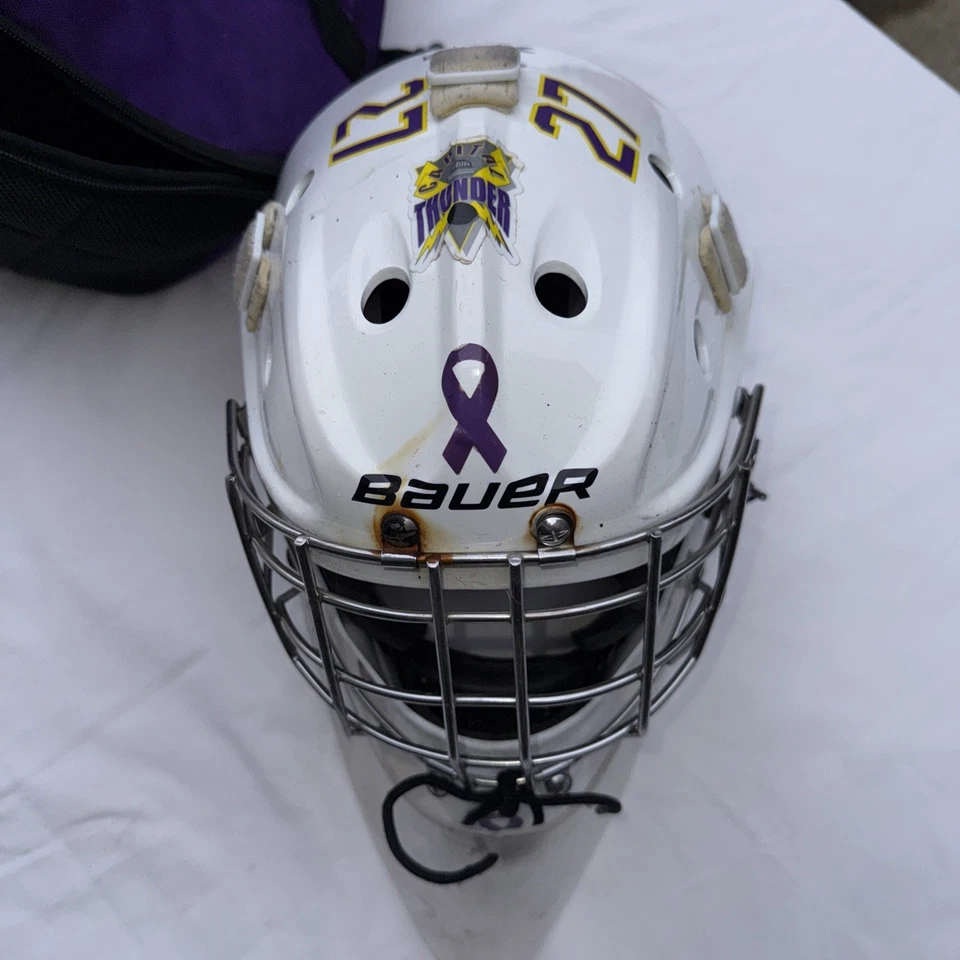 Máscara de portero barra recta certificada Bauer 940 Senior-pequeña/mediana/y grande Foto 3 de 4