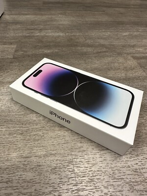 iPhone 14 pro 128GB Deep Purple empty box ONLY | eBay