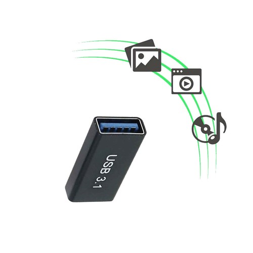 USB 3.0 Coupler Female to USB Type C Female Adapter Extender Converter 1pc, - Picture 9 of 11